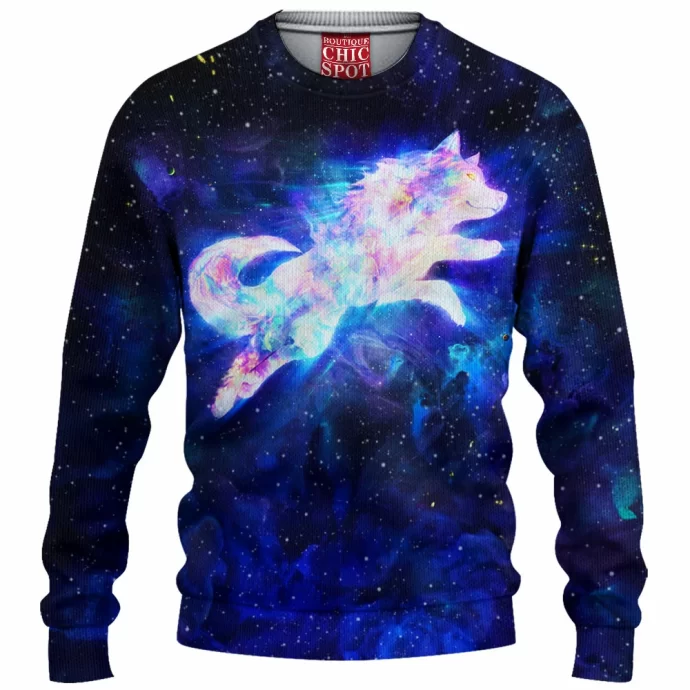 SPACE WOLF SPIRIT Knitted Sweater