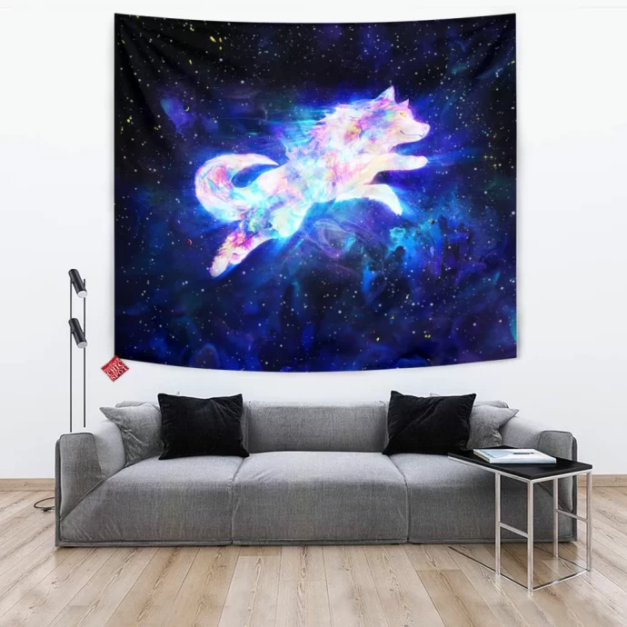 SPACE WOLF SPIRIT Tapestry