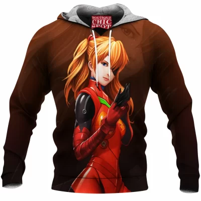 Anime Girl Fleece-Hoodie, Anime Fleece-Hoodie