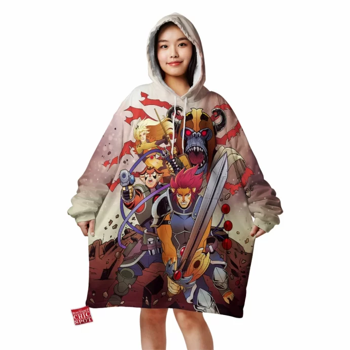 ThunderCat,Meows Blanket Hoodie