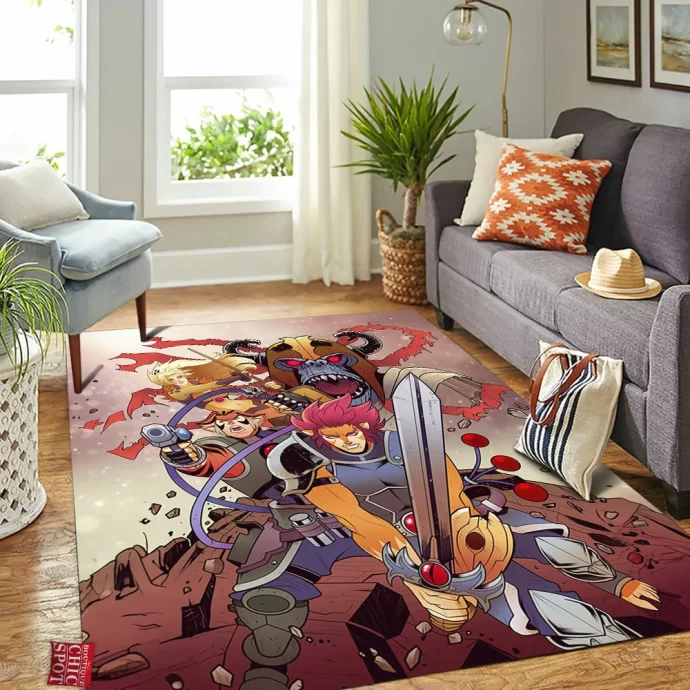 ThunderCat,Meows Rectangle Rug