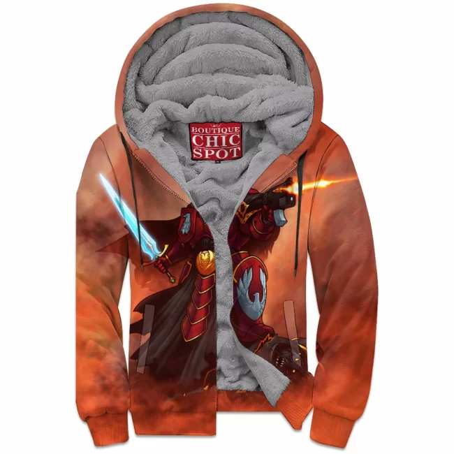 D HANG Boutique 5609 Zip Fleece Hoodie