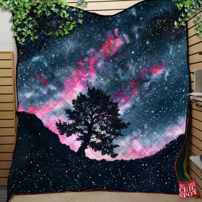 Lonely Tree Quilt Blanket