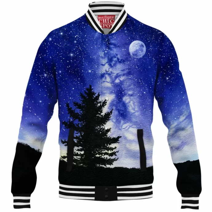 Winter Night Baseball Jacket