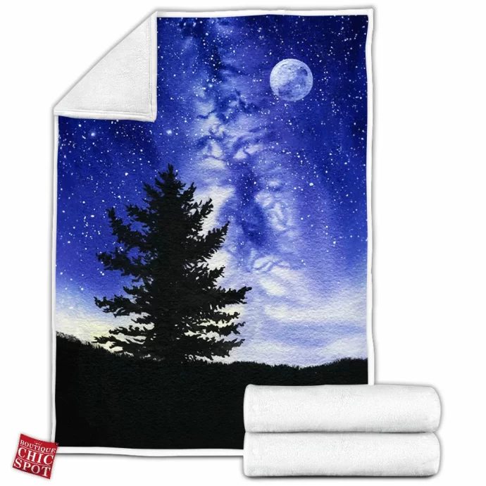 Winter Night Fleece Blanket