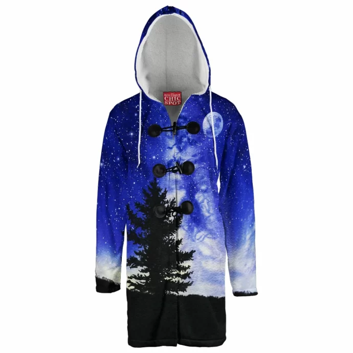 Winter Night Hooded Cloak Coat