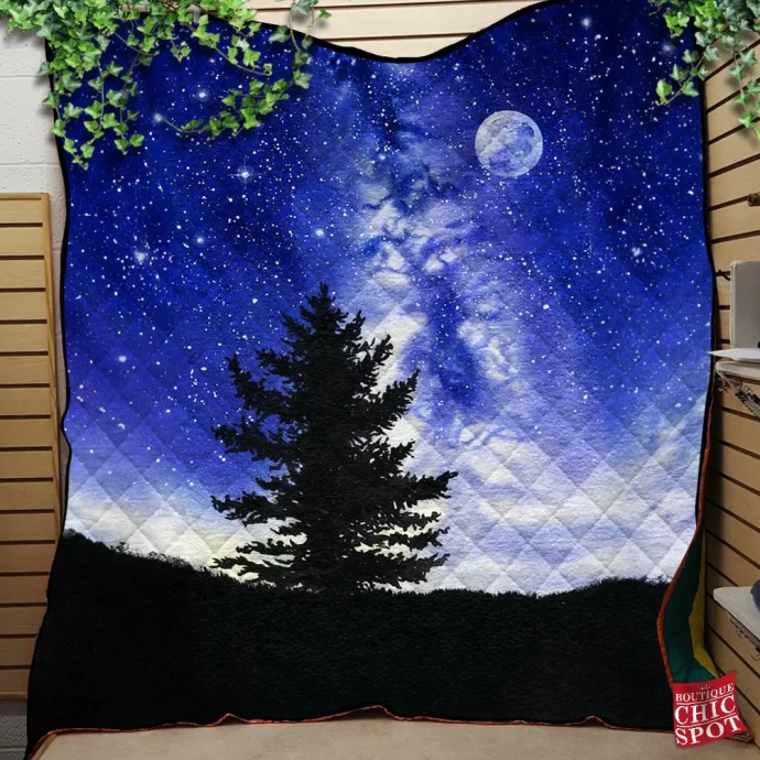 Winter Night Quilt Blanket