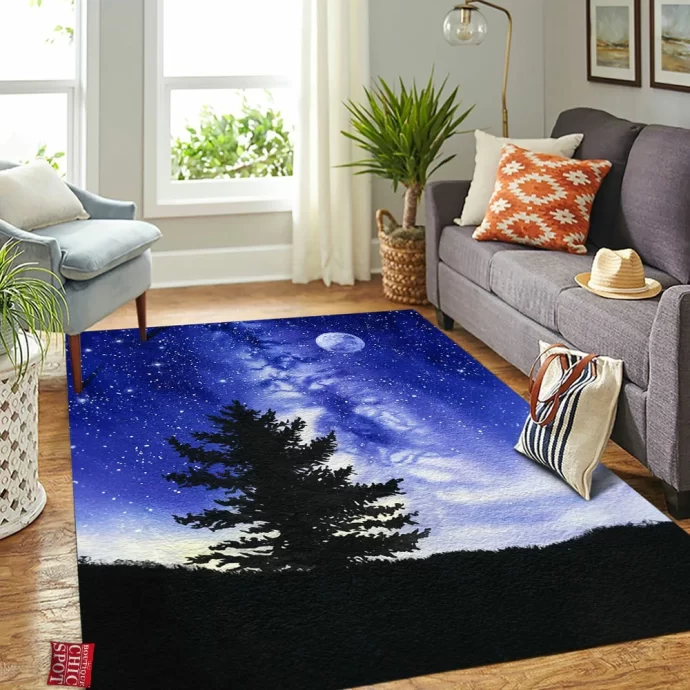 Winter Night Rectangle Rug