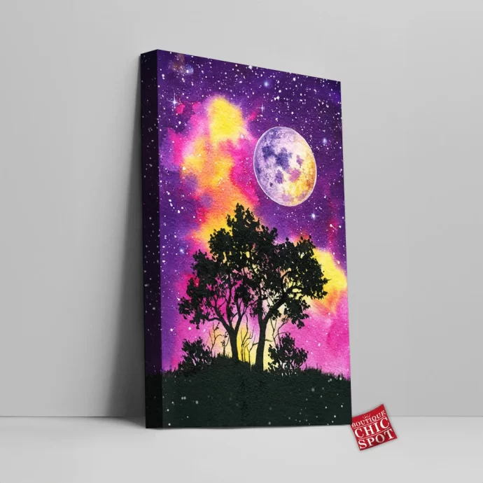 Full Moon Canvas Wall Art