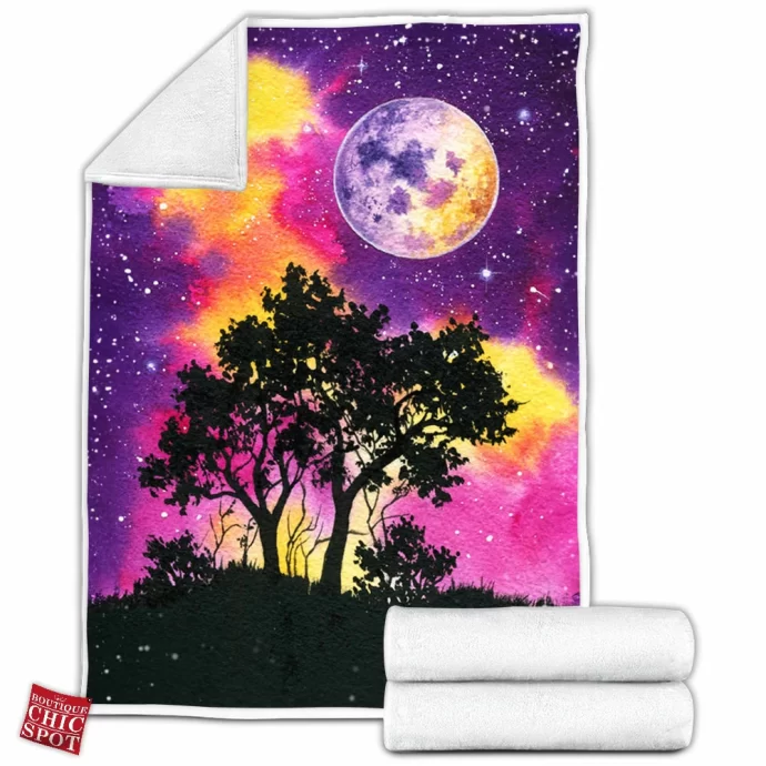 Full Moon Fleece Blanket