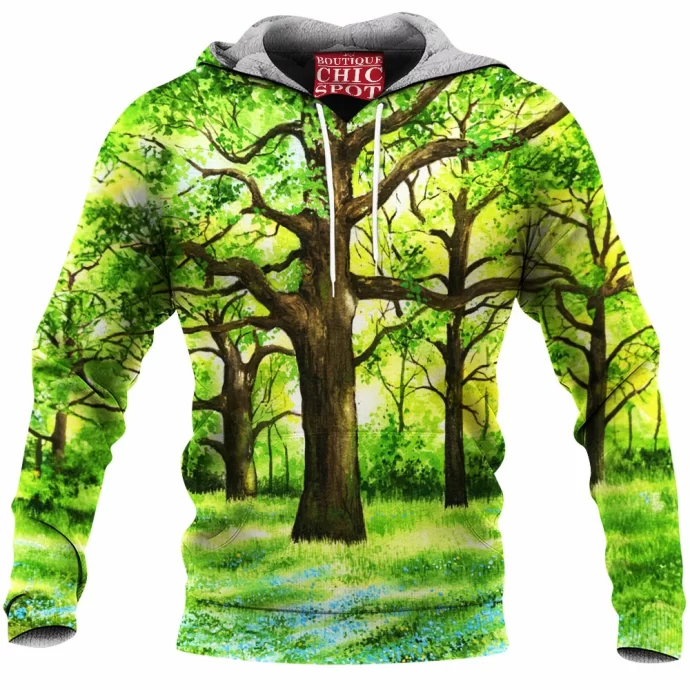 Green Forest Fleece Hoodie