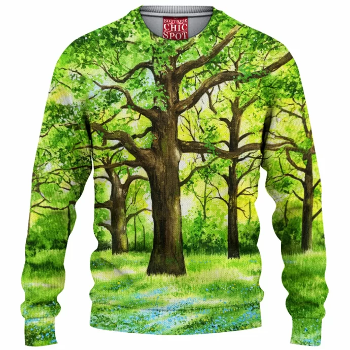 Green Forest Knitted Sweater