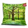 Green Forest Pillow Cover
