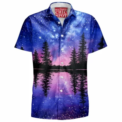 Milky Way Hawaiian-Shirt, Galaxy Hawaiian-Shirt