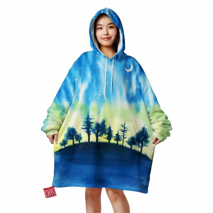 The night of thousand stars Blanket Hoodie