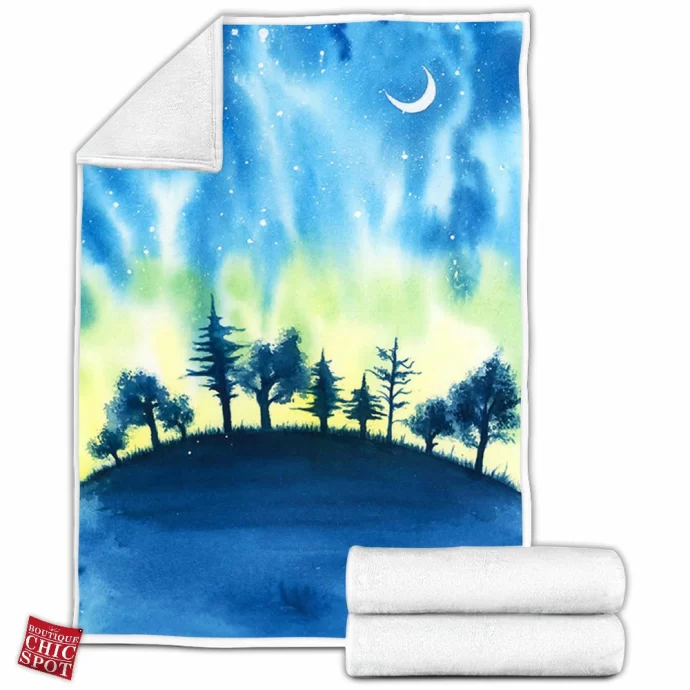 The night of thousand stars Fleece Blanket