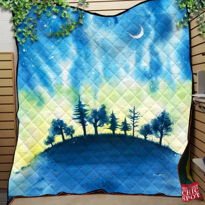 The night of thousand stars Quilt Blanket