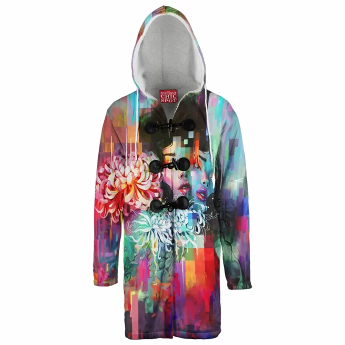 Solar Pollen Hooded Cloak Coat