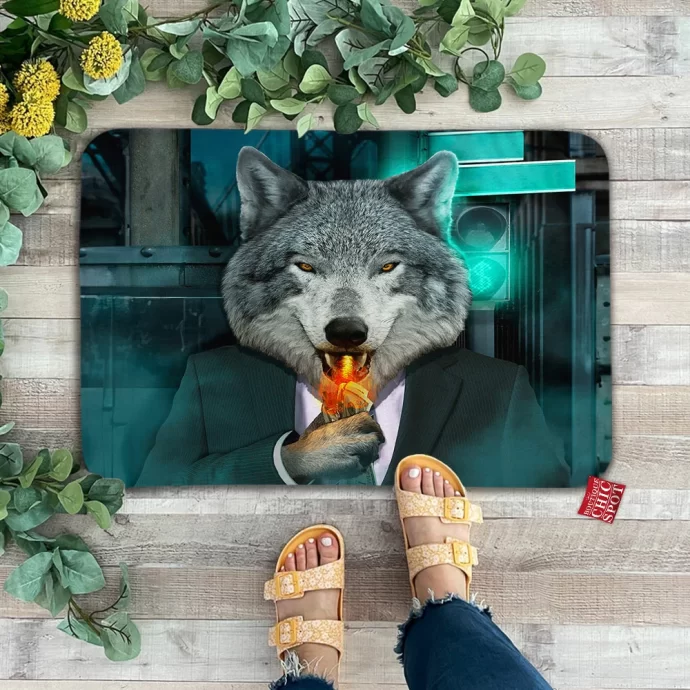 Wolf Doormat