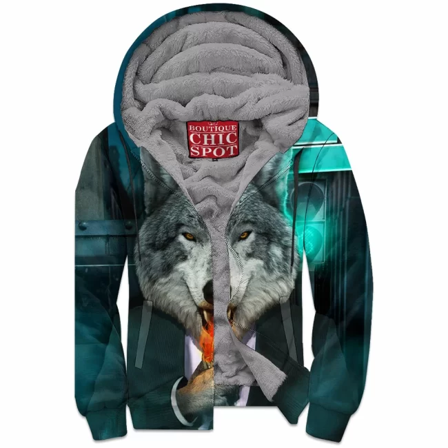 D HANG Boutique 5903 Zip Fleece Hoodie