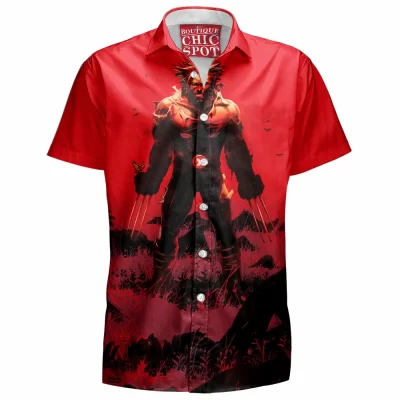 Comic Hawaiian-Shirt, Wolverine Hawaiian-Shirt, X-men Hawaiian-Shirt