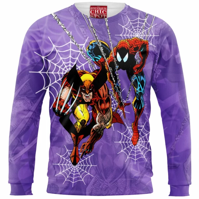 Wolverine Spider-man Sweatshirt