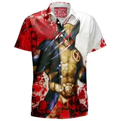 Comic Hawaiian-Shirt, Wolverine Hawaiian-Shirt, X-men Hawaiian-Shirt