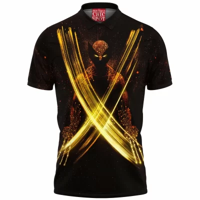 Comic Polo Shirt, Wolverine Polo Shirt, X-men Polo Shirt