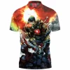 Game Polo Shirt, Mortal Kombat Polo Shirt, Kano Polo Shirt