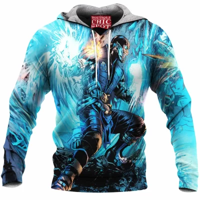 Game Fleece-Hoodie, Mortal Kombat Fleece-Hoodie, Sub-Zero Fleece-Hoodie