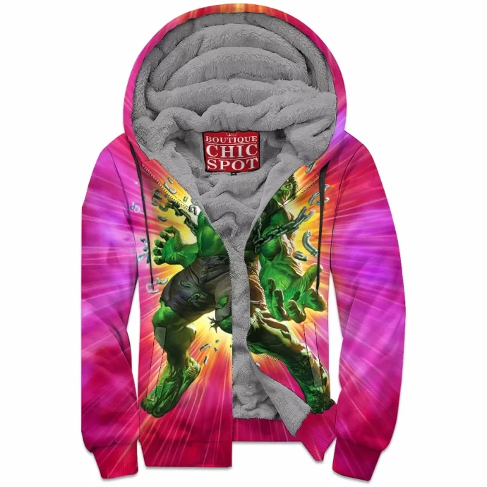 Hulk Zip Fleece Hoodie