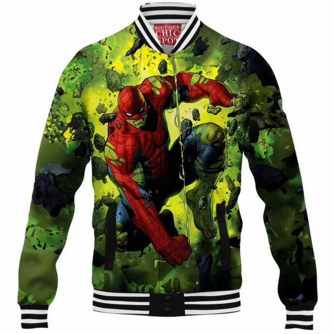 Spider Hulk Baseball Jacket