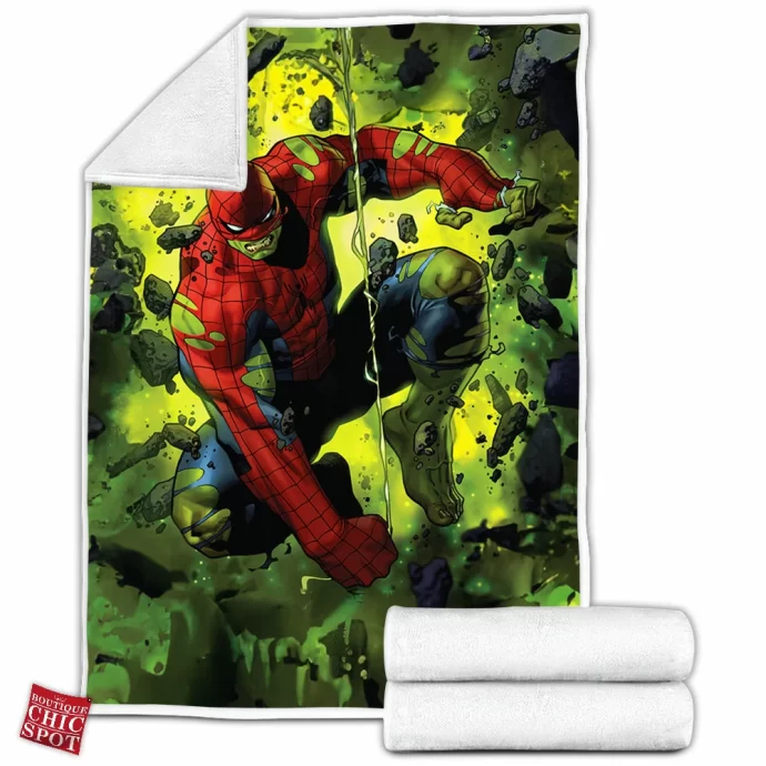 Spider Hulk Fleece Blanket