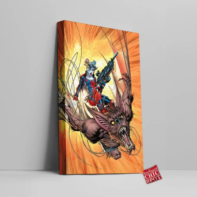 Harley Quinn Canvas Wall Art