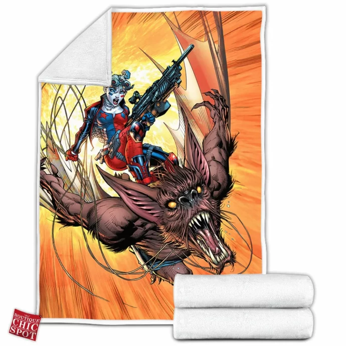 Harley Quinn Fleece Blanket