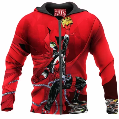 Comic Zip-Hoodie, Spawn Zip-Hoodie