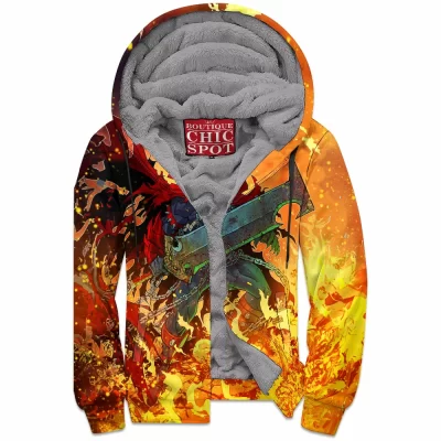 Comic Zip-Fleece-Hoodie, Spawn Zip-Fleece-Hoodie