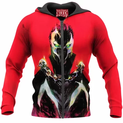 Comic Zip-Hoodie, Spawn Zip-Hoodie