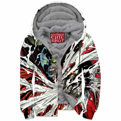 Comic Zip-Fleece-Hoodie, Spawn Zip-Fleece-Hoodie