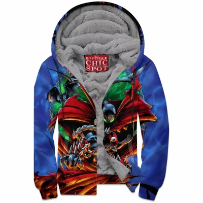 Comic Zip-Fleece-Hoodie, Spawn Zip-Fleece-Hoodie