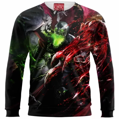 Spawn Zip Sweatshirt, Comic Zip Sweatshirt
