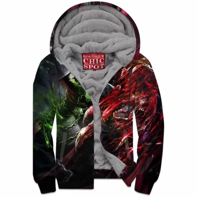 Comic Zip-Fleece-Hoodie, Spawn Zip-Fleece-Hoodie