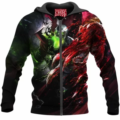 Comic Zip-Hoodie, Spawn Zip-Hoodie