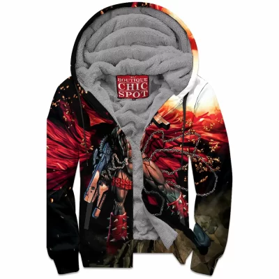 Comic Zip-Fleece-Hoodie, Spawn Zip-Fleece-Hoodie