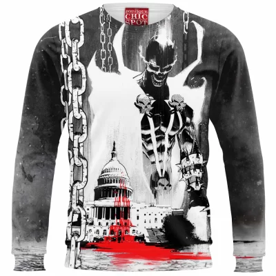 Spawn Zip Sweatshirt, Comic Zip Sweatshirt