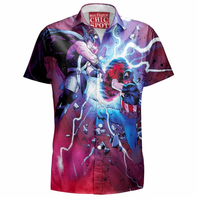 Thor vs Captain America Hawaiian Shirt