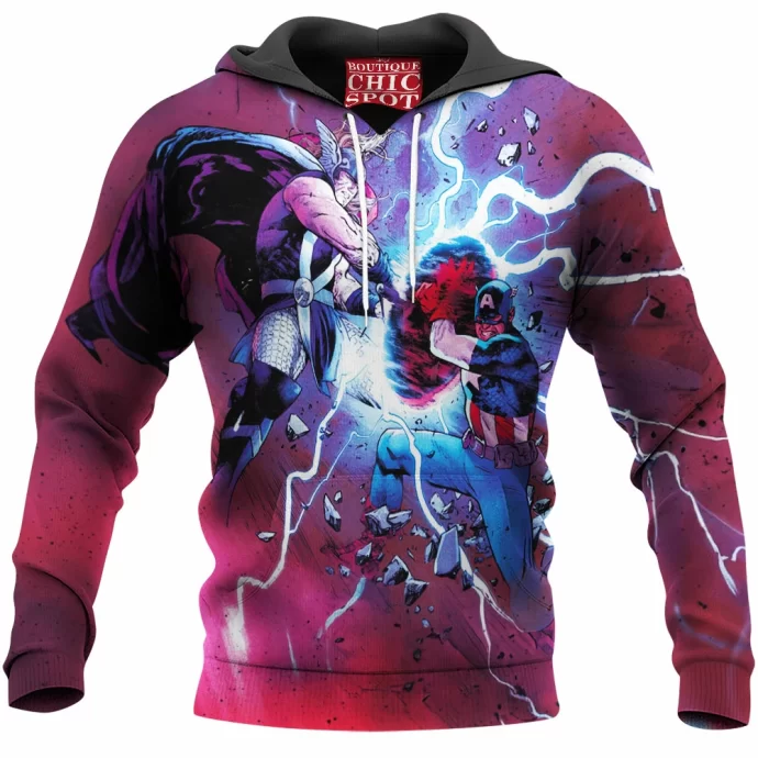 Thor vs Captain America Hoodie