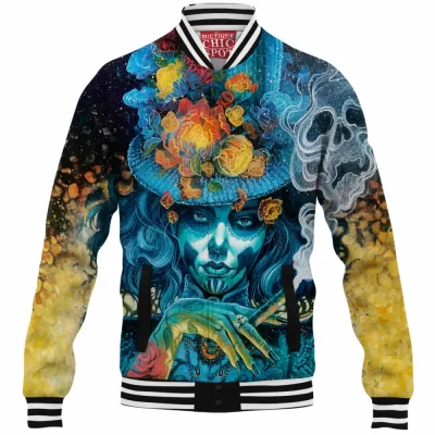 Day Of The Dead Baseball-Jacket