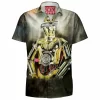 C-3po Hawaiian-Shirt, Sci-Fi Hawaiian-Shirt, Star Wars Hawaiian-Shirt
