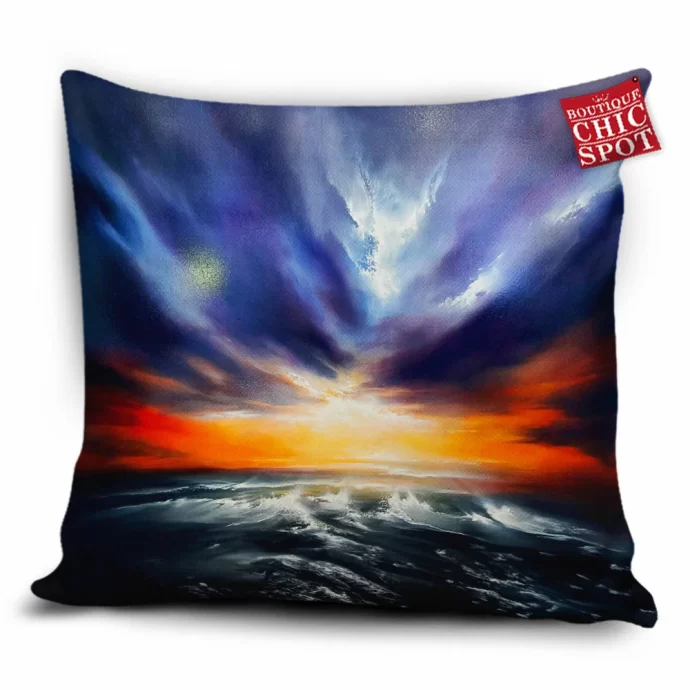 Blue Thunder Pillow Cover